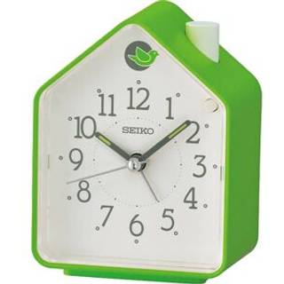 Seiko QHP010M Wecker mit Vogelstimmen Grün