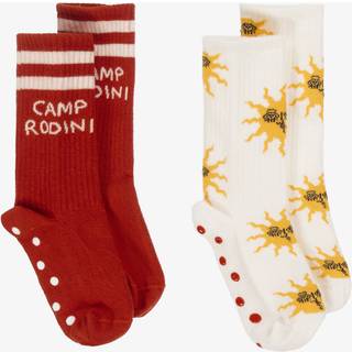 Mini Rodini GOTS Sun 2-pak Skridsikre Sokker Multi  16-19 EU    16-19 EU  unisex