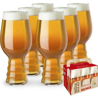 Spiegelau Craft Beer IPA Glass Set p? 6 - European -Made Crystal Moderne ?lbriller Opvaskemaskine Safe Professional Quality Beer Pint Glass Gift
