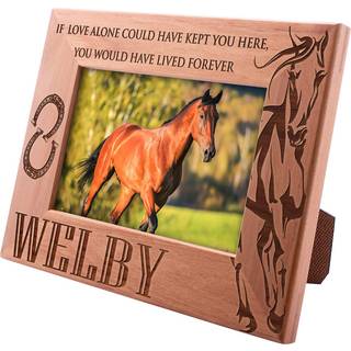 Lara Laser Works Personaliseret billedramme 4x6 | Hvis kærlighed kunne have reddet dig | Tilpassede Memorial Pet Picture Rammer Brugerdefineret i