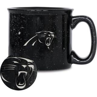 Rico Industries NFL Fodbold Carolina Panthers Speckle 12oz laser indgraveret lejrbål krus
