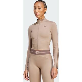 adidas adidas Brown Hyperglam Rib Zip Thru Jacket