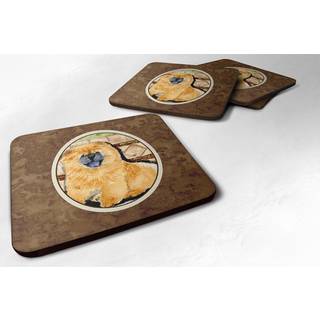 """" Caroline's Treasures SS8875FC Chow Chow Foam Coasters (S?t p? 4) 3,5 """" ""H X 3,5"" """" W Multicolor """"