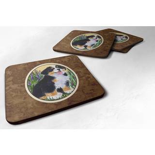 """" Caroline's Treasures SS8215FC Bernese Mountain Dog Foam Coasters (S?t p? 4) 3,5 """" ""H X 3,5"" """" W Multicolor """"