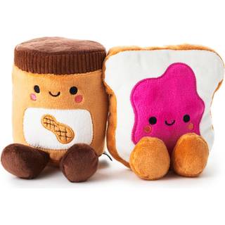 Hallmark Better Together 5-tommer magnetiske plysdyr - Jordnøddesmør og syltetøj duo, en sød gave til jul, jubilæum og Valentinsdagen