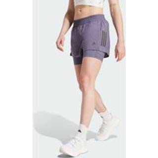 adidas adidas Own The Run 3 Stribet Shorts - EU 36-38 (UK 8-10)