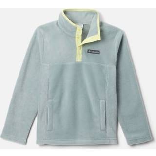 Columbia Kid's Steens Mtn II 1/4 Snap Fleece Pull-Over Fleecesweatere Børn størrelse XL farve grå/turkis