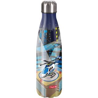 Step by Step Isolierte Edelstahl Trinkflasche Helicopter