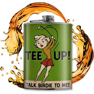 Trixie & Milo rustfrit st?l sjove kolber til golfspillere - perfekt golfgave til ham eller hendes groomsmen gaver bar gaver eller far gaver - hol