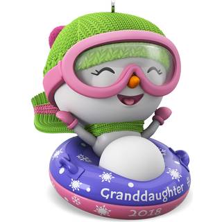 Hallmark keepsake julepynt 2018 ?r dateret barnebarn snemand