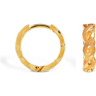 Blossom Copenhagen flettede øreringe i forgyldt