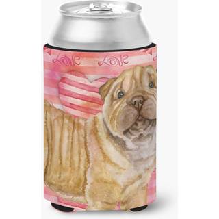 """" Caroline's Treasures Shar Pei Puppy Love Decorative Can Hugger Multicolor """"