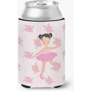 """" Caroline's Treasures Ballerina Black Hair Ponytails CAN ELLER BOTTLE HUGGER KAN HUGGER Multicolor """"