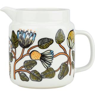 Marimekko Tiara Kande 1,25 liter, hvid/grøn/orange