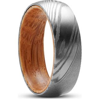 Fortis | 7 mm Damascus Træ- og Stålring