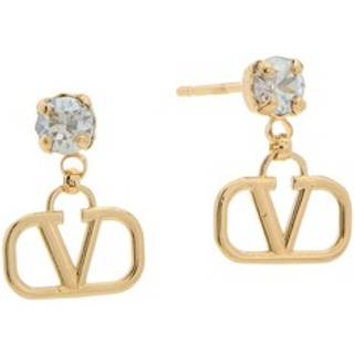 Valentino VLOGO embellished earrings - gold - One Size