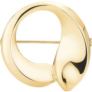 Lund Copenhagen broche i forgyldt