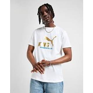 PUMA Olympique Marseille King T-Shirt, Hvid - XXS