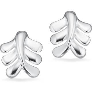 Scrouples øreringe blad i sølv