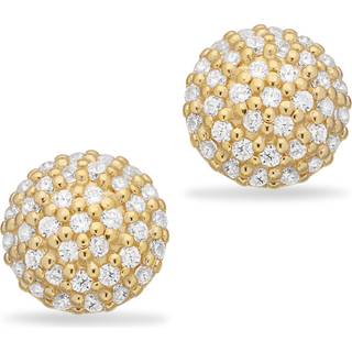 Scrouples SoHo øreringe pavé cubic zirkonia i forgyldt