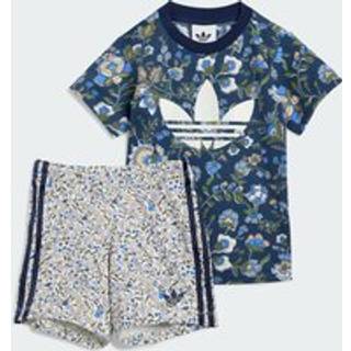 adidas Originals x Liberty London Short Kids T-shirt sæt - Night Indigo / Multicolor - 74