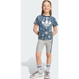 adidas Originals x Liberty London Short Kids T-shirt sæt - Night Indigo / Multicolor - 116