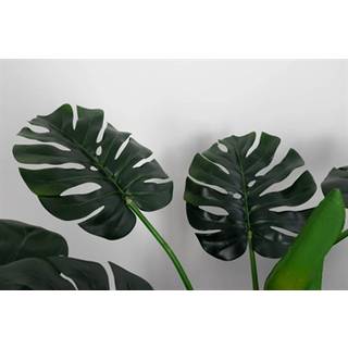 Kunstig Fingerphilodendron Monstera Plante - Højde 100 cm - Store grønne blade
