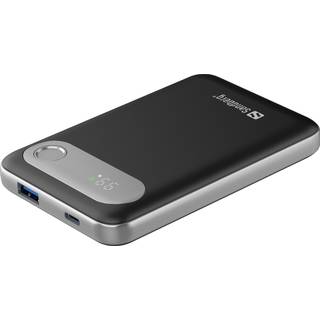 Sandberg Travel Powerbank 10000 PD20W Powerbank - Sort - 10000 mAh