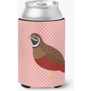 """" Carolines skatte kinesiske malede eller konge vagtelrosa check dekorativ kan hugger flerfarvet """"