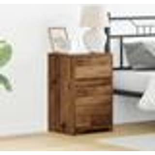 Natskab med skuffe Gammelt træ 38 x 34 x 61 cm Konstrueret træ