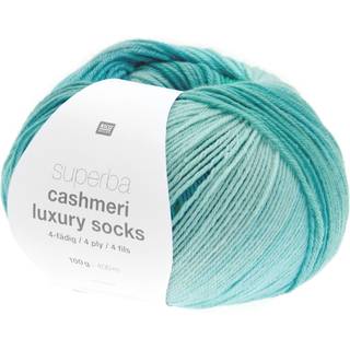 Superba Cashmeri Luxury Socks 4fädig - Aqua