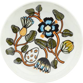 Marimekko Tiara Dyb dallerken Ø20,5 cm, hvid/grøn/orange