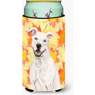 """"Caroline's Treasures White Staffie Bull Terrier Efter?rsdekorativ Kan Hugger Tall Multicolor""""