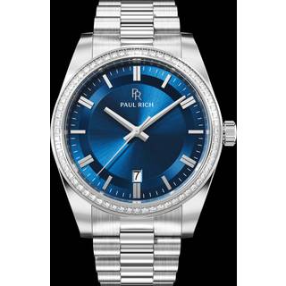 Paul Rich Legacy Silver Blue PR20226 - Herre - 40 mm - Quartz - Safirbelagt Mineralglas