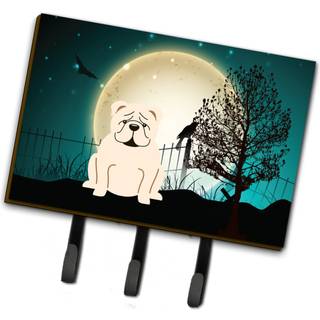 """" Caroline's Treasures Halloween Scary English Bulldog White Leash eller Key Holder BB2313TH68 Triple Multicolor """"