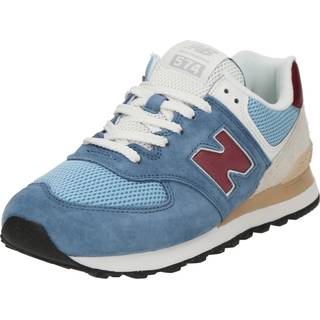 New Balance Unisex 574 i Blå Suede/Mesh, Størrelse 44.5