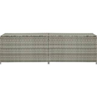 Opbevaringskasse Til Haven Polyrattan - Grå / 200 x 50 x 60 cm