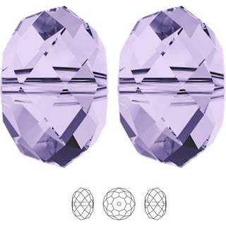 100 stk. Adabele østrigsk 8mm facetterede løse ronde-krystalperler lys violet afstand kompatibel med 5040 swarovski krystaller preciosa ss1r-804