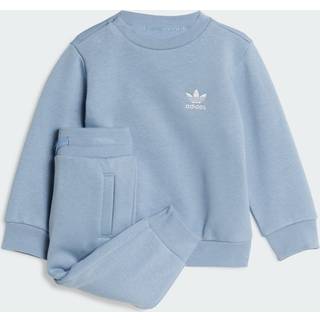 adidas Originals Trefoil Crew Tracksuit Infant, Blå - 2-3Y