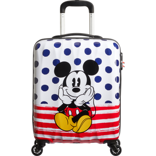 American Tourister Disney Legends hardcover rullekuffert 55 cm - Mickey Mouse med blå prikker
