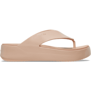 Crocs women Getaway Platform Patent Flips Pink Caramel 41