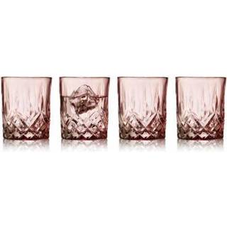 Sorrento 4-pak Whisky Glas, Pink, 32 cl