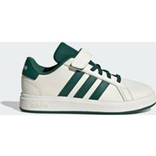 Grand Court 2.0 Kids sko - Off White / Collegiate Green / Core Black - 30