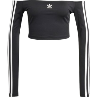 Adicolor Off Shoulder Long Sleeve T-shirt - Black - XL