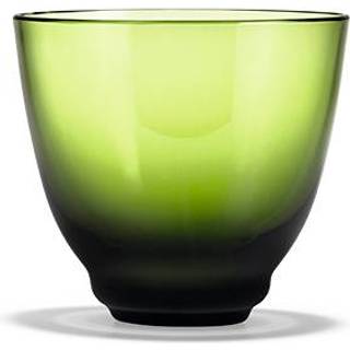 Holmegaard Flow vandglas olivengrøn 35 cl