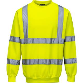 Hi-vis sweatshirt - Gul (Størrelse: XS)