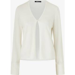 Gina Tricot-Folded sleeve knitted cardigan-Cardigans-Hvid-XL-Dame