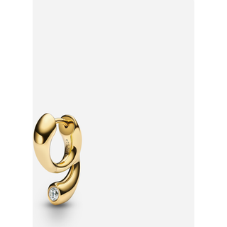 Mermaid Pool Huggie - Gold