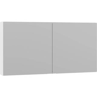 Scanbad Multo+ Select spejlskab 64x120 cm m/2 låger u/lamper - hvid mat