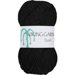 Viking Bjørk 503 Sort Indhold: 50% Bambus, 50% bomuld Vægt/længde: 50 g = ca. 147 meter Anbefalet pind: 3 mm Anbefalet hæklenål: 2.5 mm Strikkefasthed: 10 cm = 25 m Vask: 40°C / Tørres fladt.